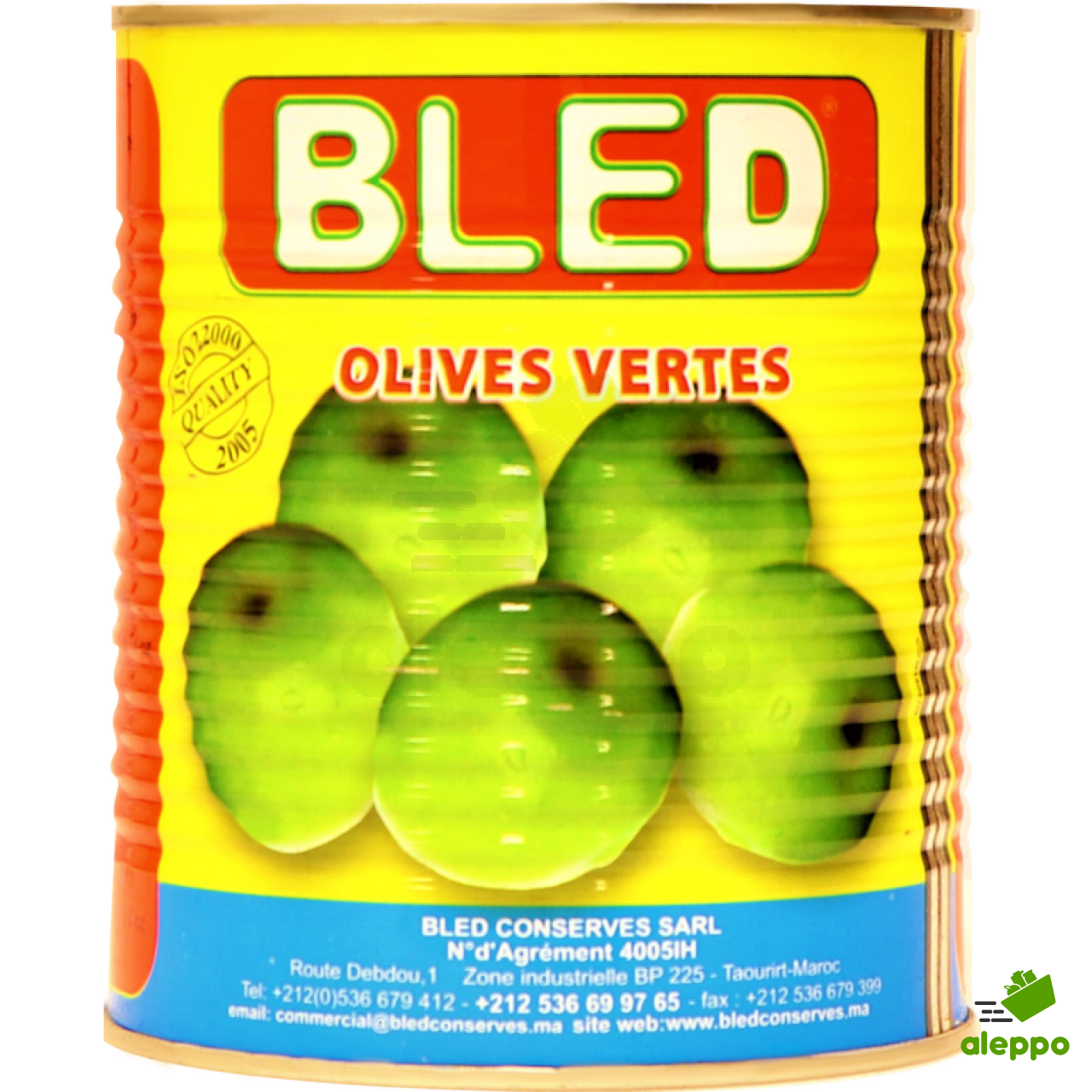 Bled Olives Green Whole 800g Anta Foods LTD
